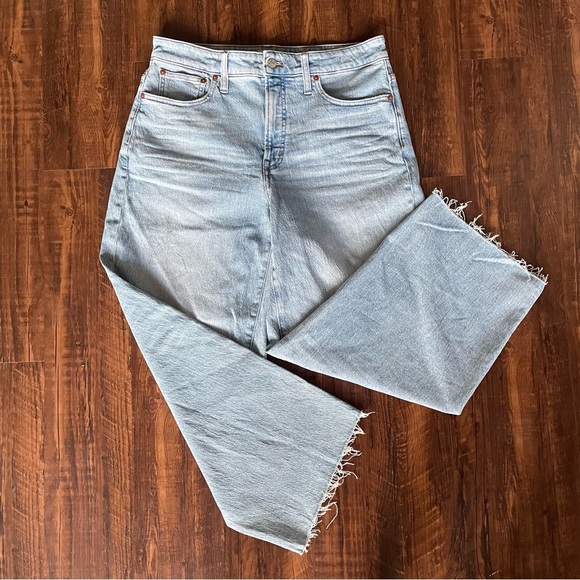 MADEWELL The Curvy Perfect Vintage Wide-Leg Crop Jean- 30” - Picture 3 of 11